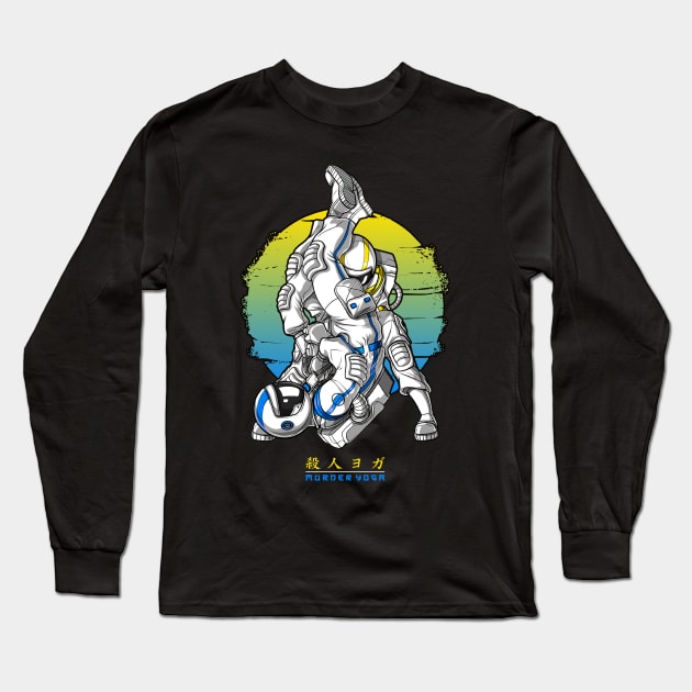 Jiu Jitsu Astronaut Long Sleeve T-Shirt by Diamond Creative